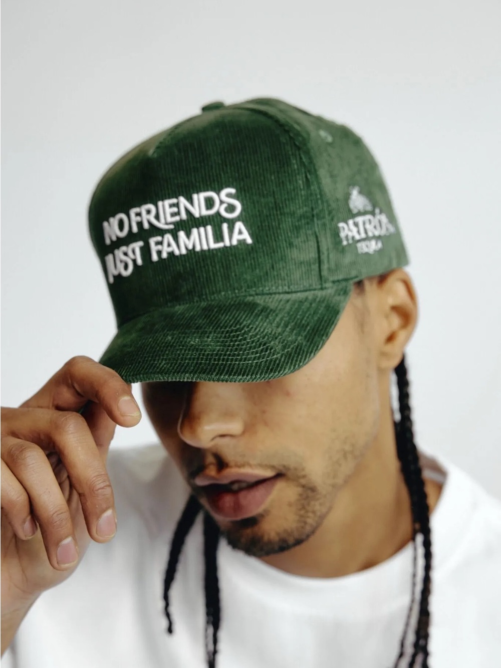 Patrón x Les Patrons Green Corduroy Cap - Picture 2 of 6